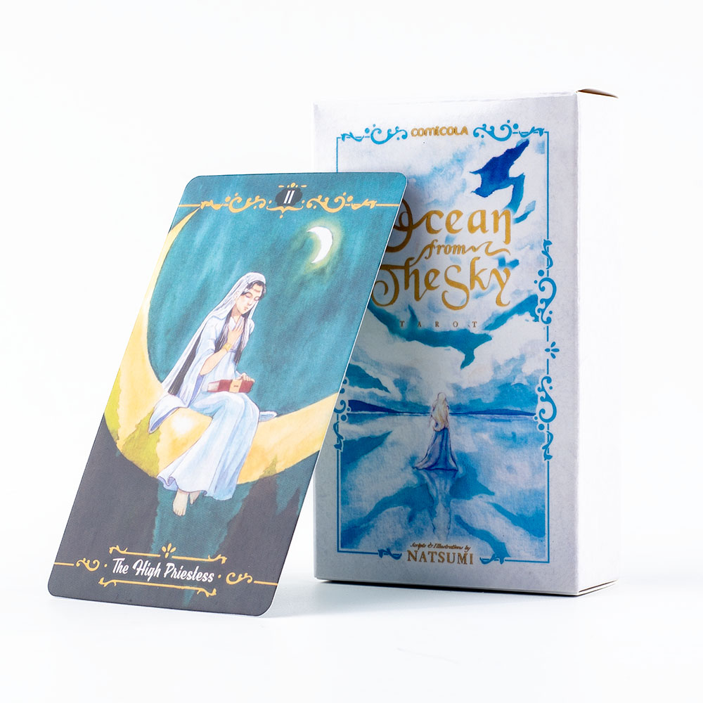 Tarot Deck With Guidebook - 10.3*6cm Hand-Painted Watercolor Tarot Deck -