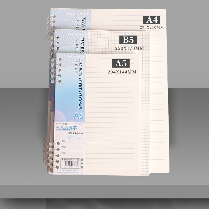 A5 Spiral Dotted Grid Notebook - A4 B5 A5 Loose Leaf Notebook