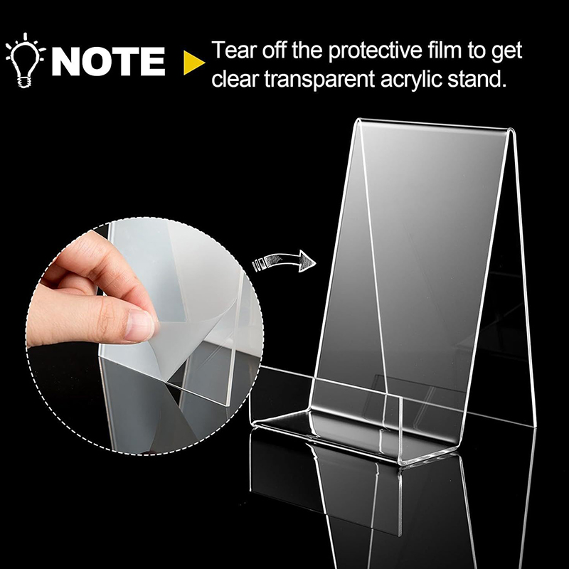 1Pc Clear Acrylic Display Stan - Clear Acrylic Book Stand Holder 评论和价格