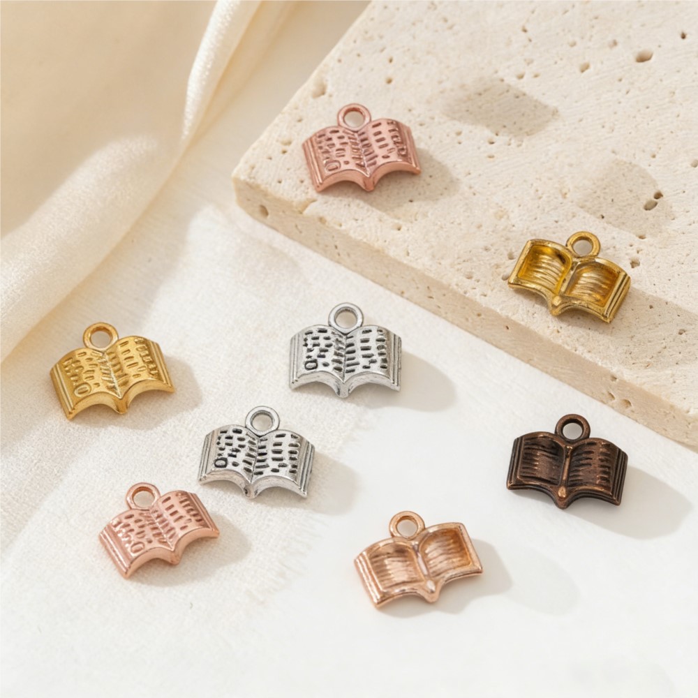 10/20/100pcs Charms Open Book  - Stationery Books 评论和价格