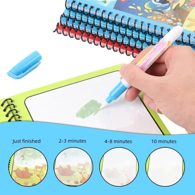 Magic Water Painting Book Reus - Reusable Water Magic Coloring Book 评论和价格