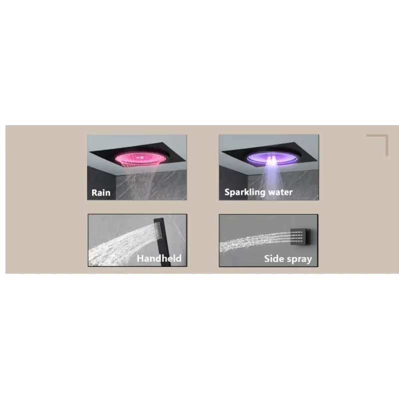 Smart LED Shower Set Bathroom  - Music 评论和价格