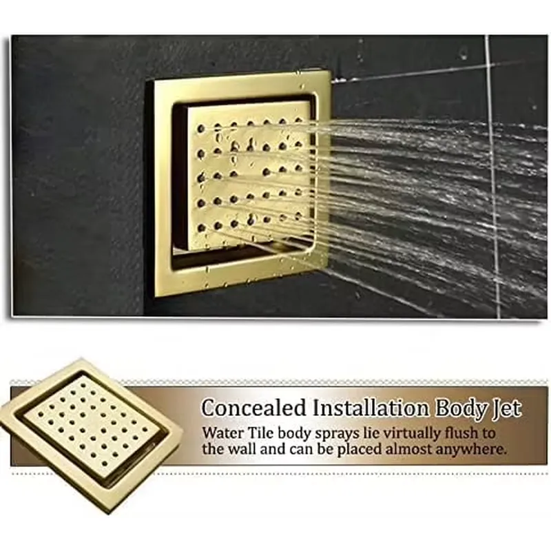 Smart LED Shower Set Bathroom  - Music 评论和价格