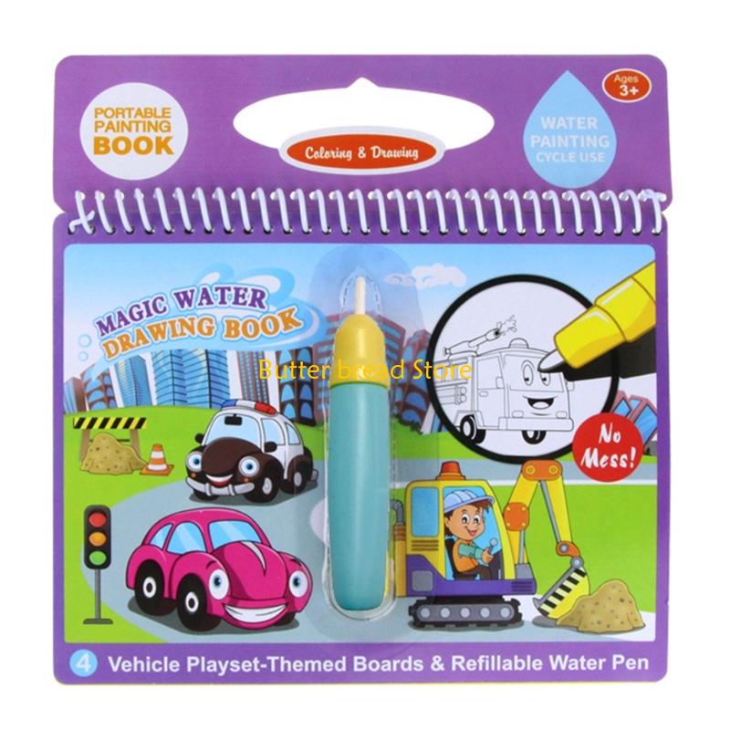 W89C Magical Water Drawing Pad - Reusable Water Magic Coloring Book 评论和价格