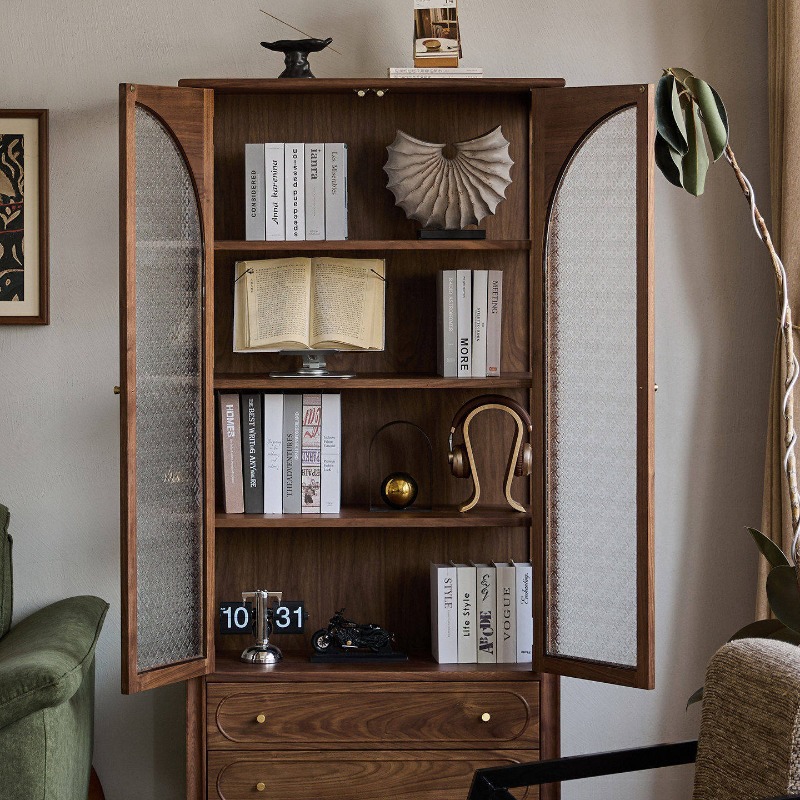 Nordic solid wood with cabinet - Books 评论和价格