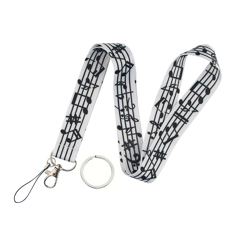 Musical Notes Lanyards for Key - Blank Sheet Music Notebook 评论和价格