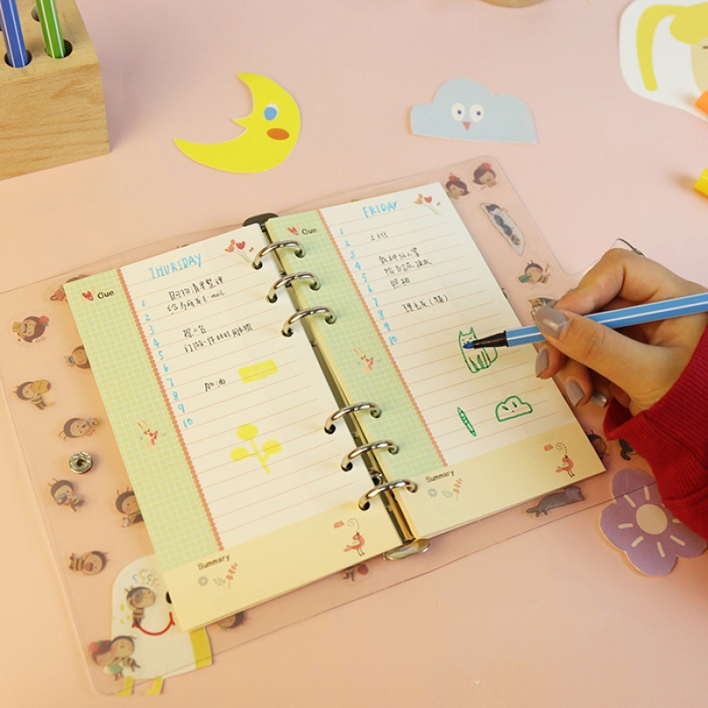 2026Colored A5 A6 Loose Leaf N - A5 Spiral Dotted Grid Notebook 评论和价格