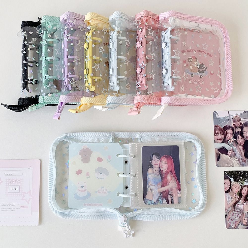 1pc Portable PVC A8 Card Binde - Kpop Photo Card Binder 3 Inch 评论和价格
