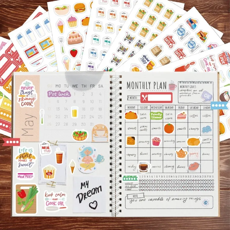 Food Planning Stickers Station - Stationery Books 评论和价格