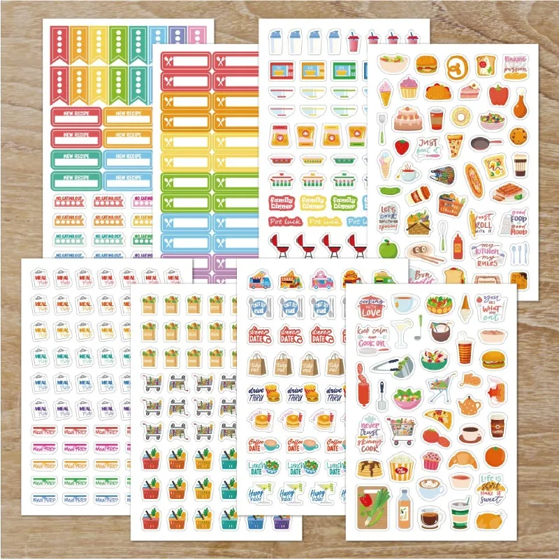 Food Planning Stickers Station - Stationery Books 评论和价格