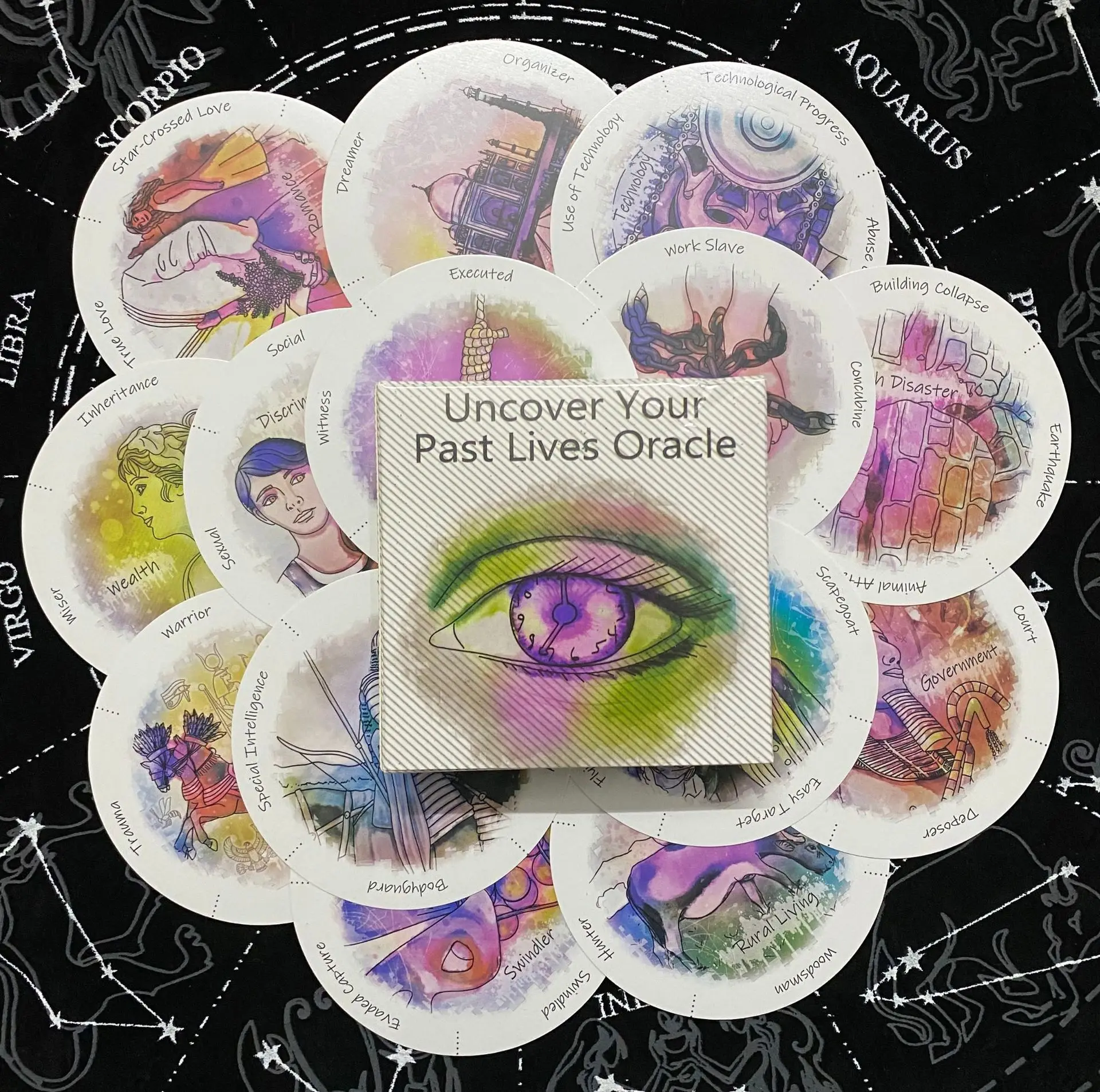 Uncover Your Past Life Oracle  - Tarot Deck With Guidebook 评论和价格