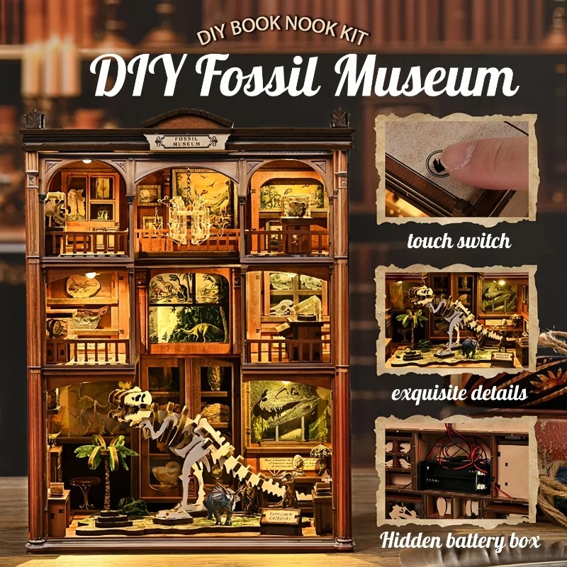 DIY Book Nook Shelf Insert Kit - Diy Wooden Book Nook Kit Shelf Insert 评论和价格