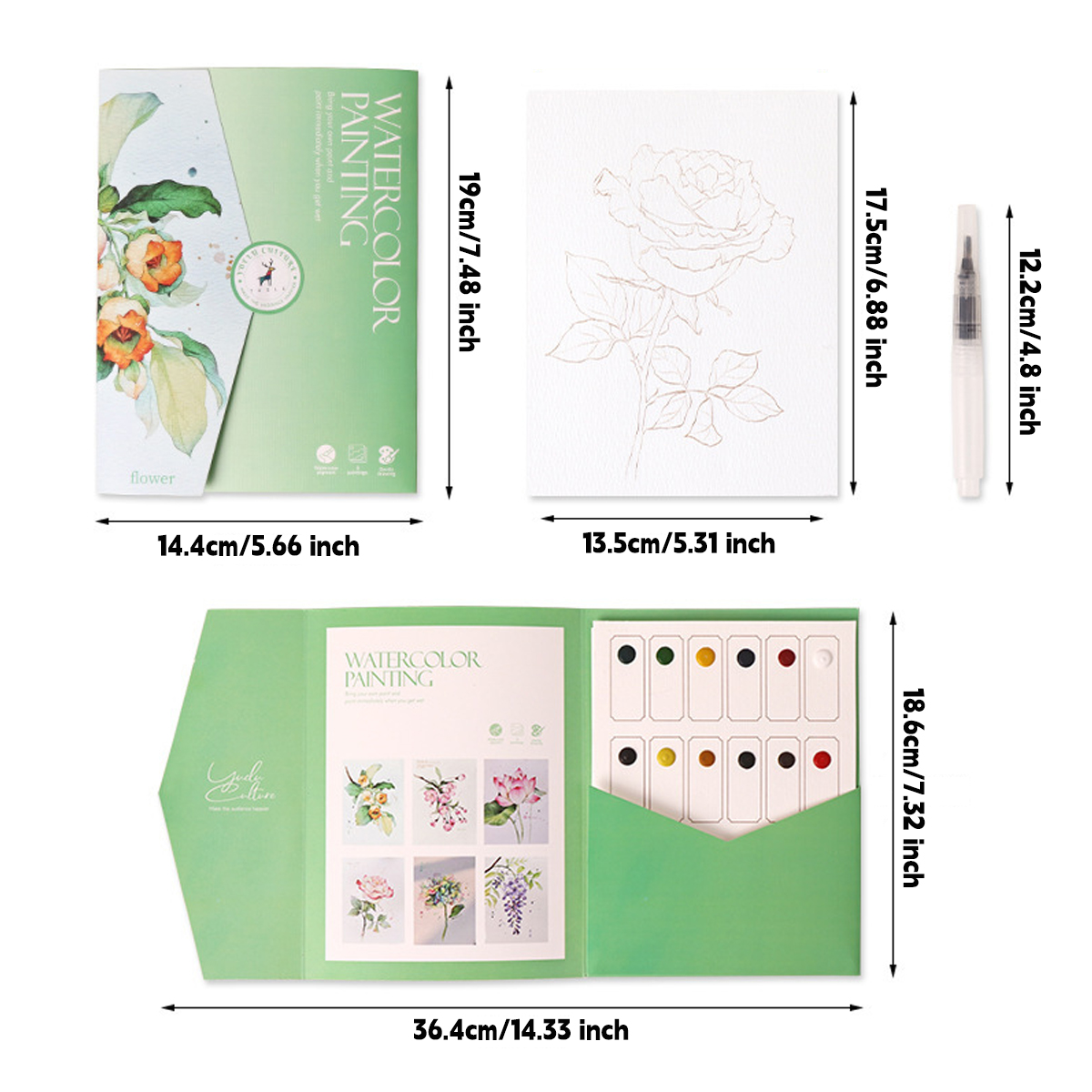 Kawaii Coloring Book with 12 W - Stationery Books 评论和价格