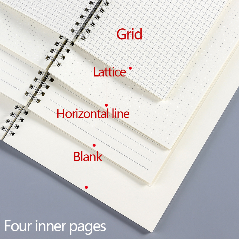 A5 A6 B5 Spiral book coil Note - A5 Spiral Dotted Grid Notebook 评论和价格