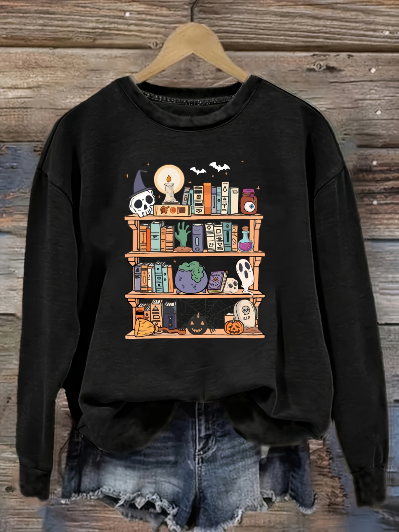 Women's Casual Long Sleeve Cre - Books 评论和价格