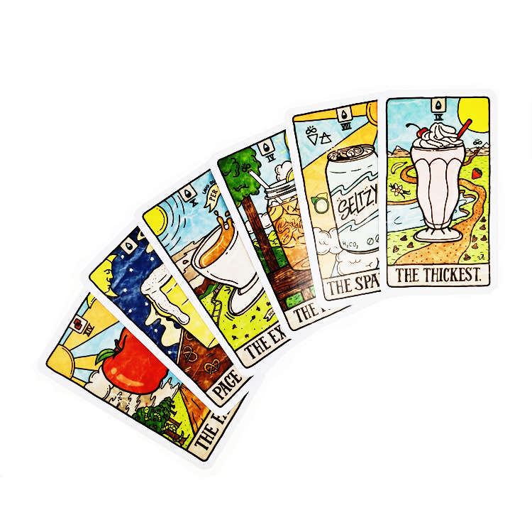 New 78 Illustrated Food&Drink  - Tarot Deck With Guidebook 评论和价格