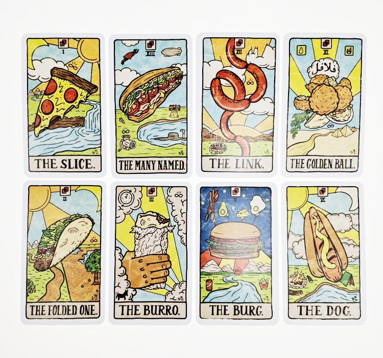 New 78 Illustrated Food&Drink  - Tarot Deck With Guidebook 评论和价格