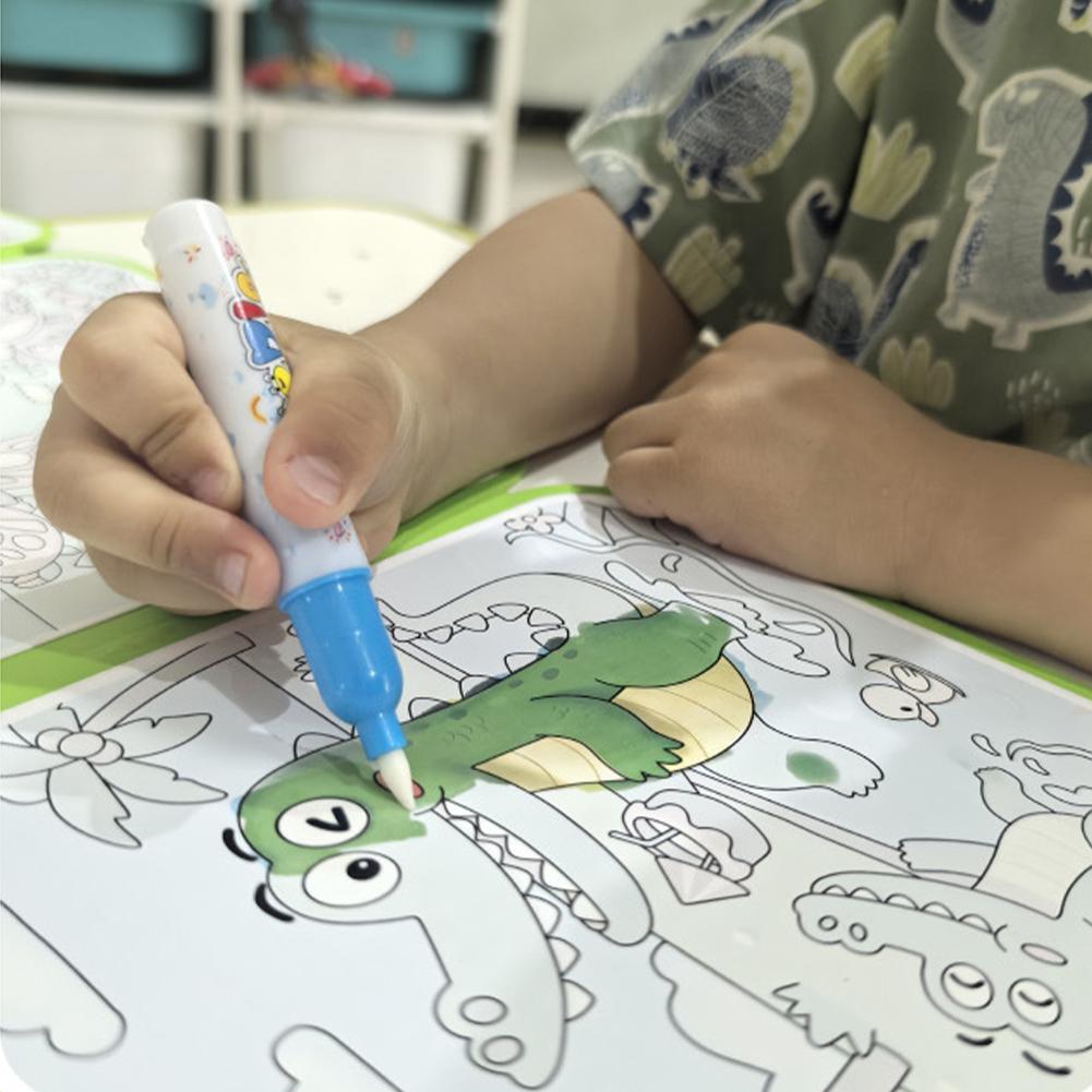 Foldable Water Painting Book F - Reusable Water Magic Coloring Book 评论和价格