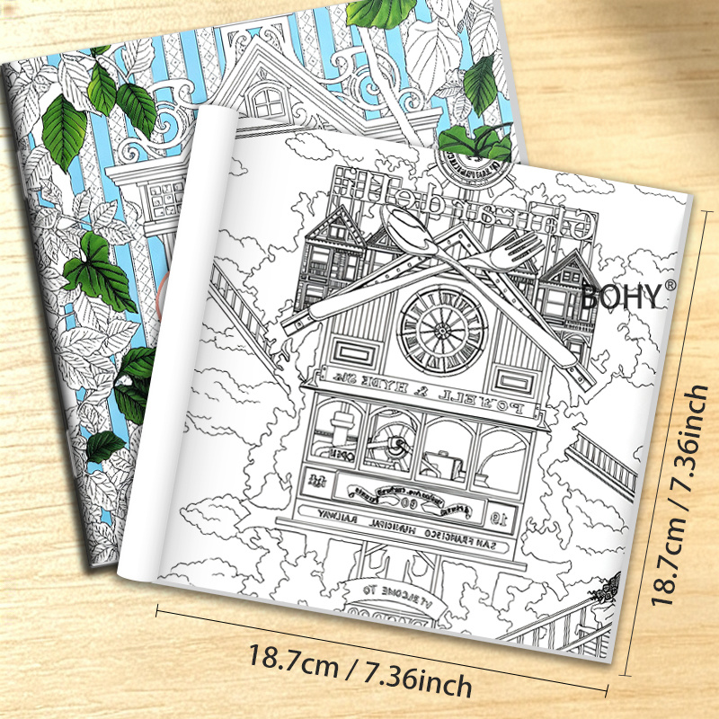 1 Time Travel Themed Coloring  - Adult Coloring Book Stress Relief 评论和价格
