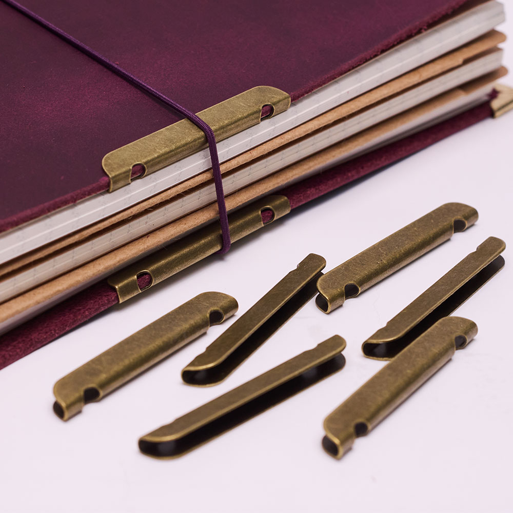 Leather Notebook Metal-Edge Pr - Vintage Leather Journal Notebook 评论和价格